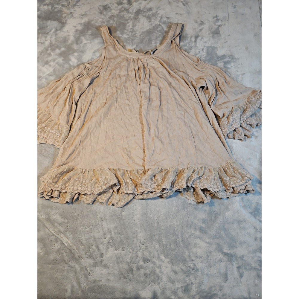 Tom's Ware Women's Cold Shoulder Tunic Top Size XXL MOCHA
